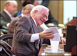 Rep. Frank Mitchell, R-Iredell, who is involved in one of several fiesty Republican primaries in the state.